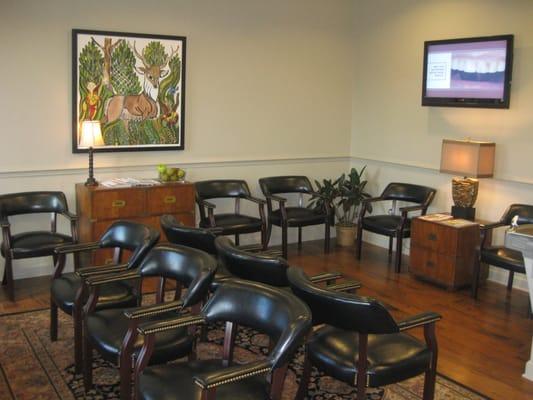 patient reception area at Hurley Family Dental Care