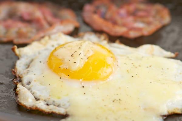 Fresh farm eggs and house cured breakfast meats.