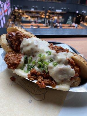 Chili cheese dog