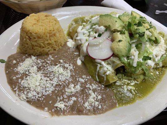 Enchiladas verde