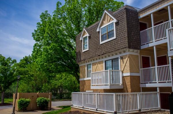 Certain floorplans have their own patio or balcony