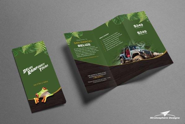 Brochure Design Rainforest Tours