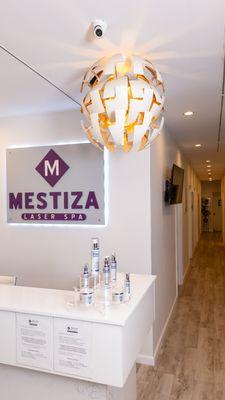 Front desk at Mestiza Laser Spa in Astoria