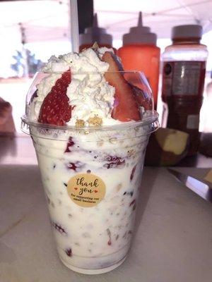 Fresas con crema