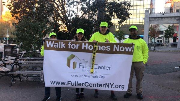 Staff members walk for homes to raise awareness of our mission