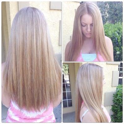 Blonde highlights