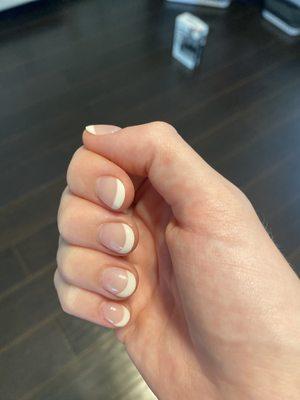 White French dip mani. Loved it!