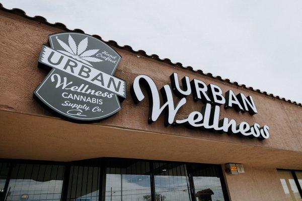 Exterior sign at Urban Wellness