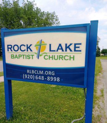 Church Sign at 191 E Pine St