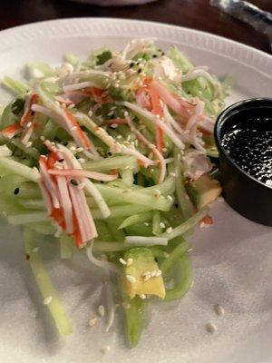 Cucumber Salad with Crab