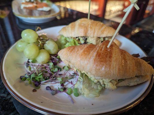 Curry chicken salad croissants