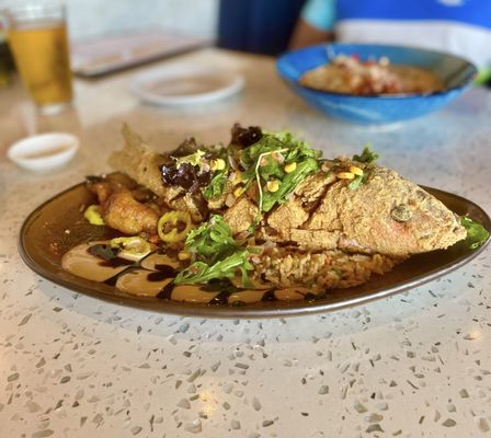 Whole Fried Snapper