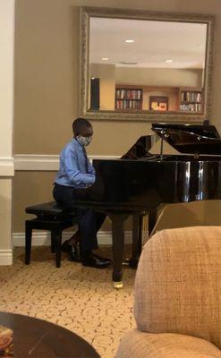 Piano recital at Renaissance village