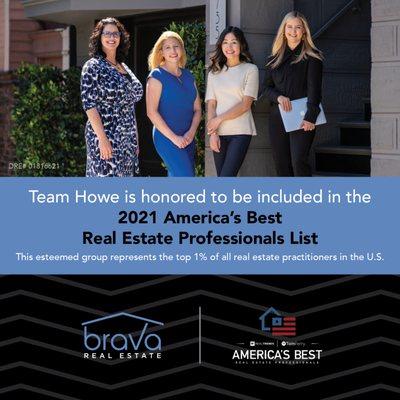 Part of the 2021 America's Best List of Real Estate Professionals - Top 1%!