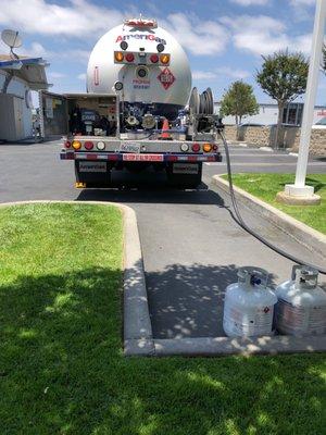 Propane refill time. Memorial Day 2021