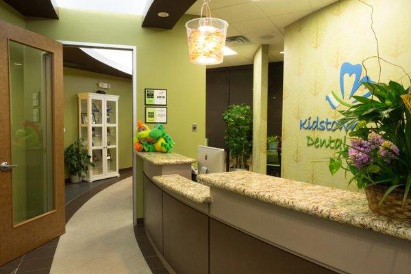 KidsTown Dental property front desk entrance Pediatric Orthodontic Services in Katy, Texas