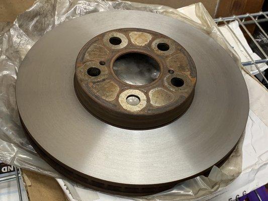 Freshly-Machined rotor