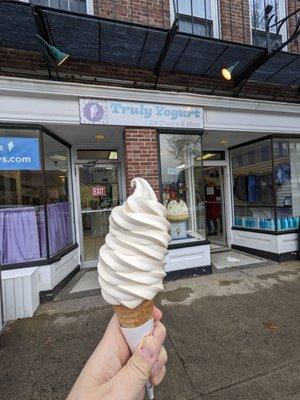 Salted caramel soft serve - delicious