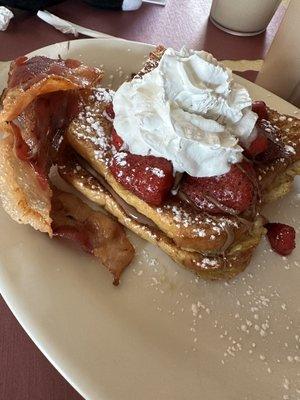 Strawberries & Nutella French Toast (from the Specials)