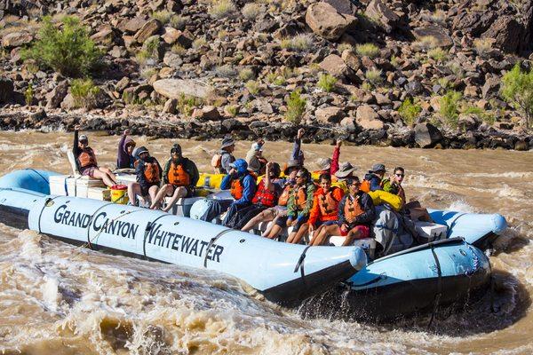 Raft after going through Hermit Rapid.