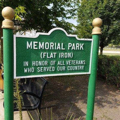 Park is called Flat Iron and Memorial