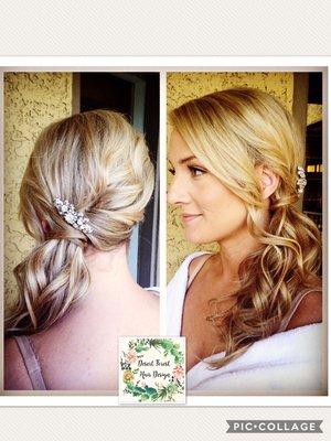 This bride wanted a simple, understated look for her wedding day.