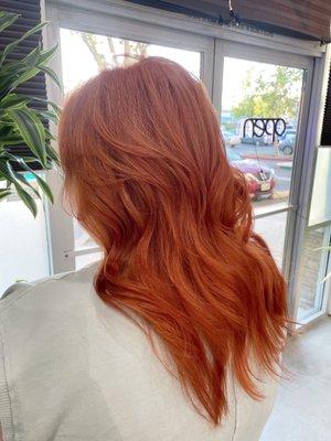 Special orange color(hair by sue)