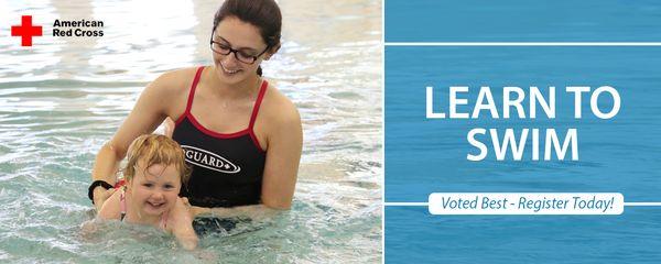 Our American Red Cross's Learn to Swim program was voted best! Visit our website for registration details!