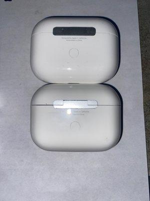 Designed by apple? the bottom is fake, look at the metal hinge there is a gap