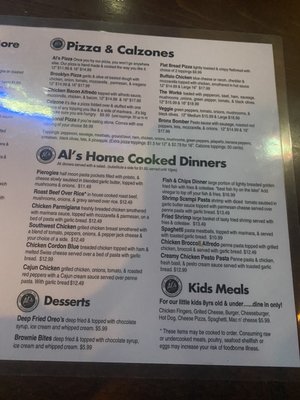 Menu- other stuff