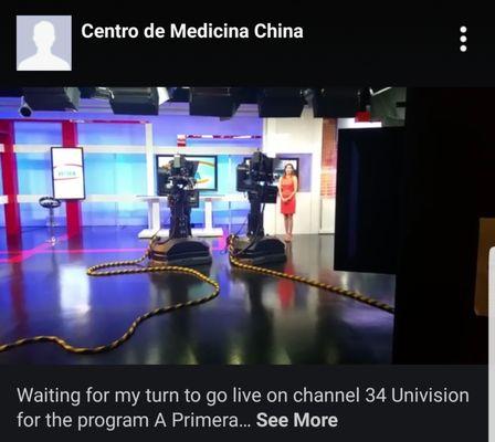 One of the several appearances throughout the years in Hispanic tv introducing Acupuncture and Chinese medicine.