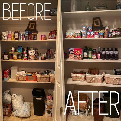 Pantry organized!