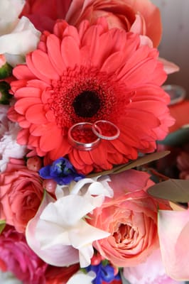 close up of my wedding bouquet