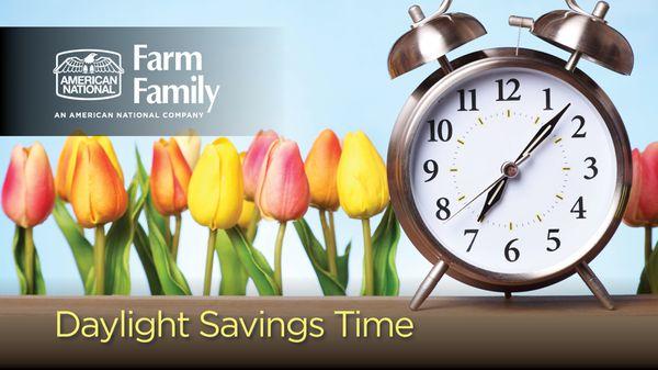 Time to spring forward! Don't forget to move your clocks ahead one hour for daylight savings time.