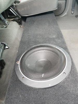 Under seat enclosure for a Nissan Titan