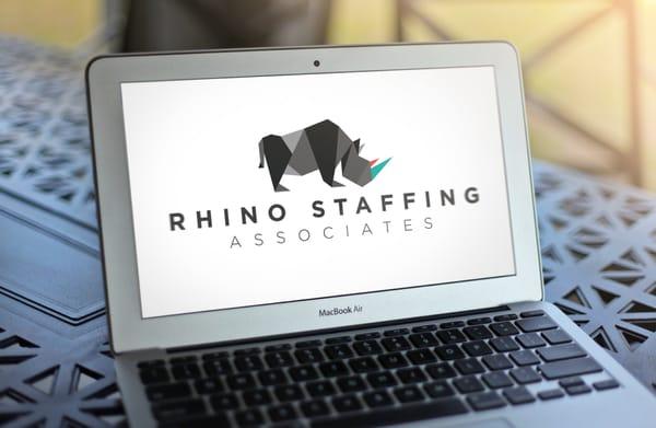 Logo design for Rhino Staffing Associates (rhinostaff.com)