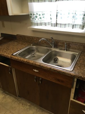 Kitchen sink and faucet