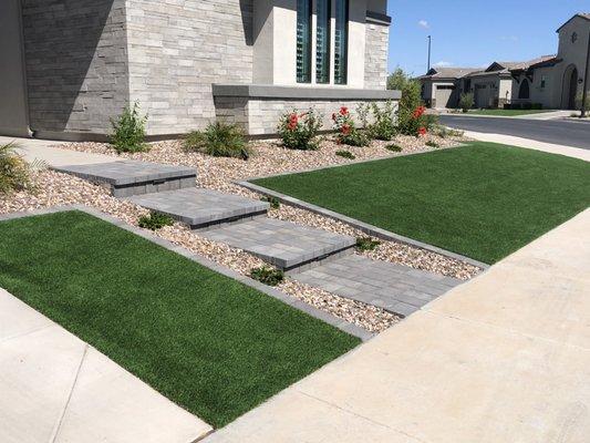 Landscape install/artificial turf