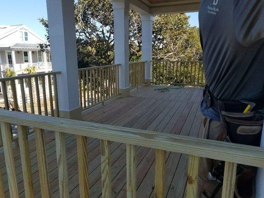 New deck and handrails