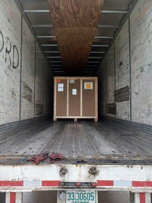 Crated shipment