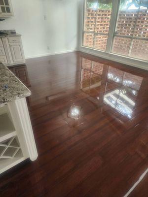 Refinished floors