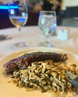 Steak  and rice