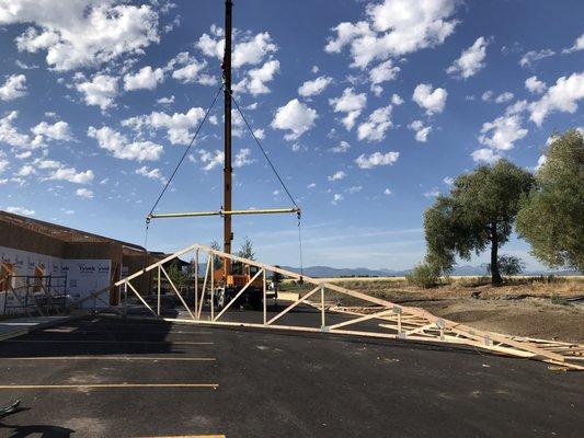 Long Trusses in Bozeman, MT.