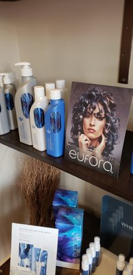 Eufora haircare is aloe based leaving your hair in beautiful shiny  condition.  Loved by all our clients!