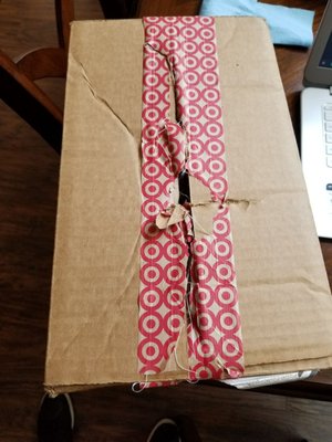 My package was open. It was delivered this way