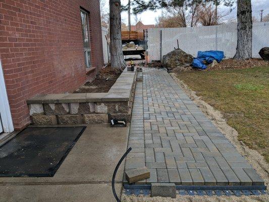 New pathway being installed.