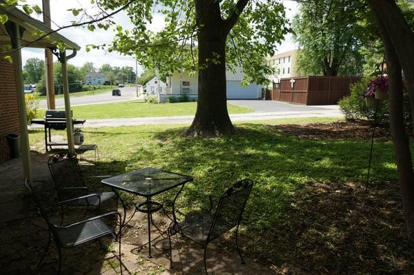 Shady back patio