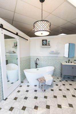 Updated bathroom vignette to inspire you for your home!