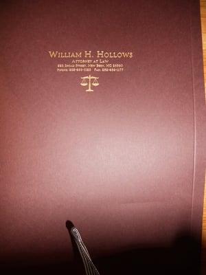 Hollows William H Atty