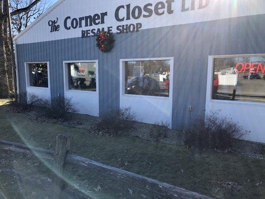 Corner Closet storefront.